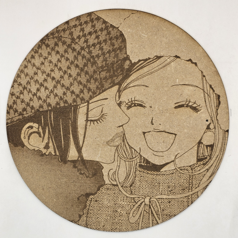 grabado laser en mdf ánime/manga,  Nana Osaki y Nana Komatsu, Nana , decoración otaku, decoración ánime/manga