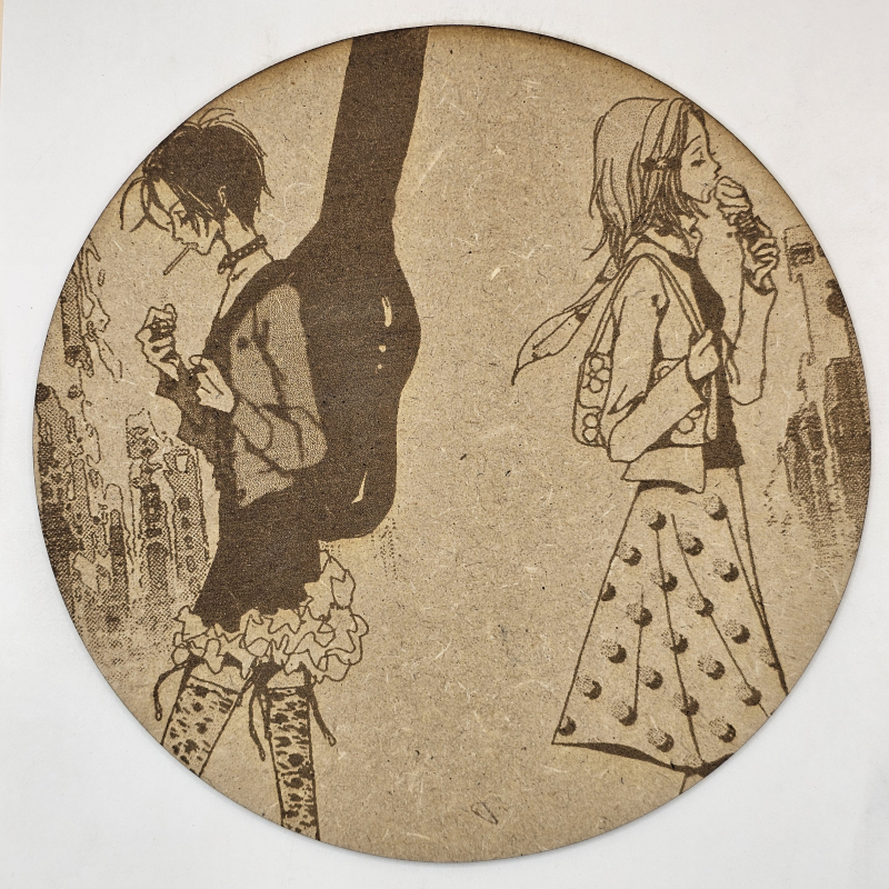 grabado laser en mdf ánime/manga,  Nana Osaki y Nana Komatsu, Nana , decoración otaku, decoración ánime/manga